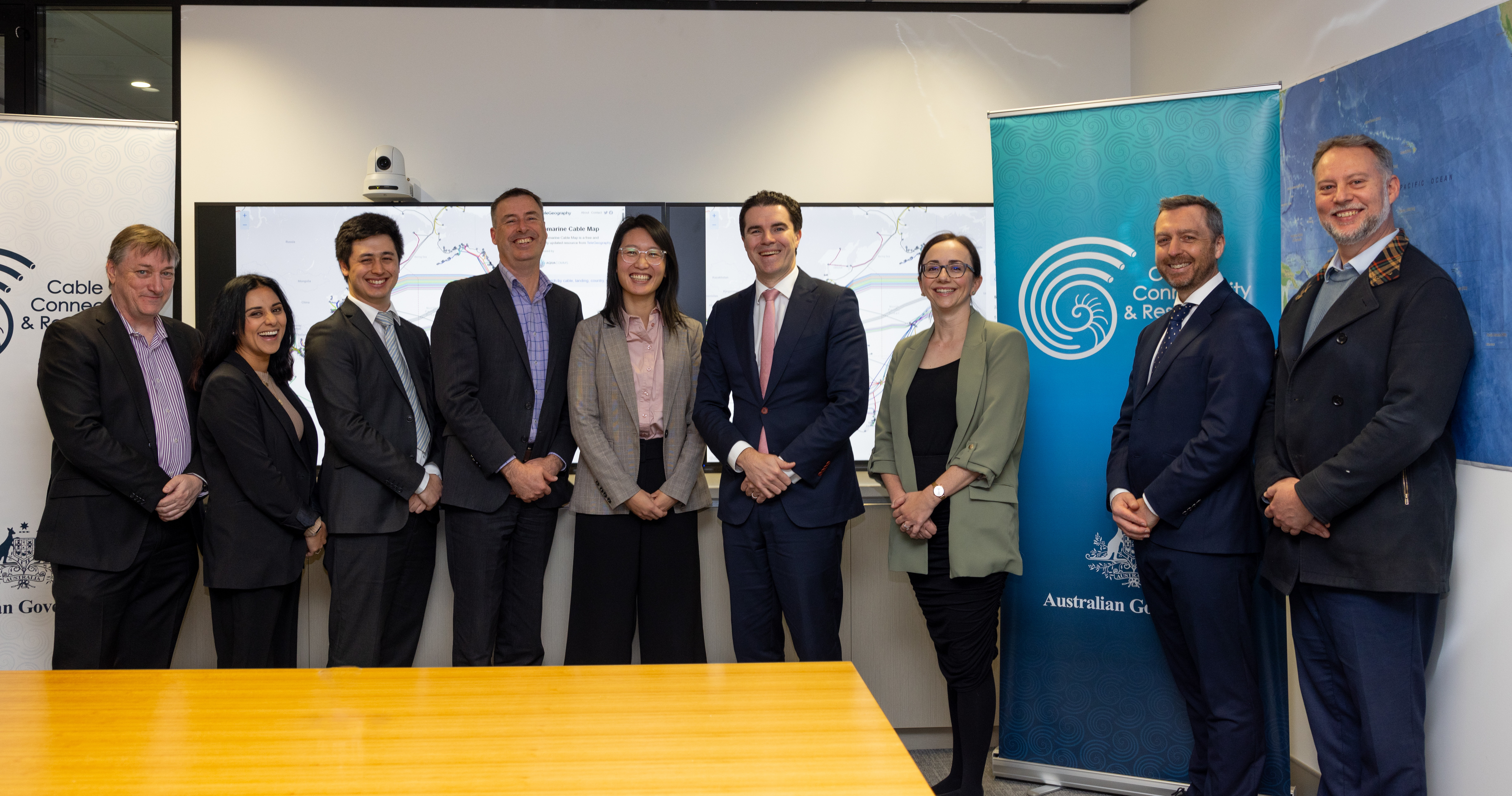 CCRC team with Asst Minister Tim Watts