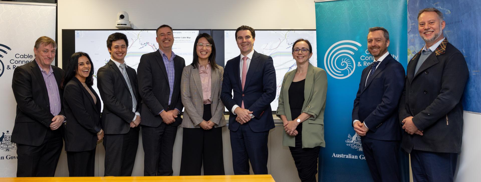 CCRC team with Asst Minister Tim Watts